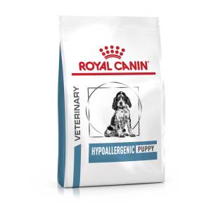 Royal Canin Veterinary Hypoallergenic Puppy valpfoder. Förpackning: 2 x 14 kg