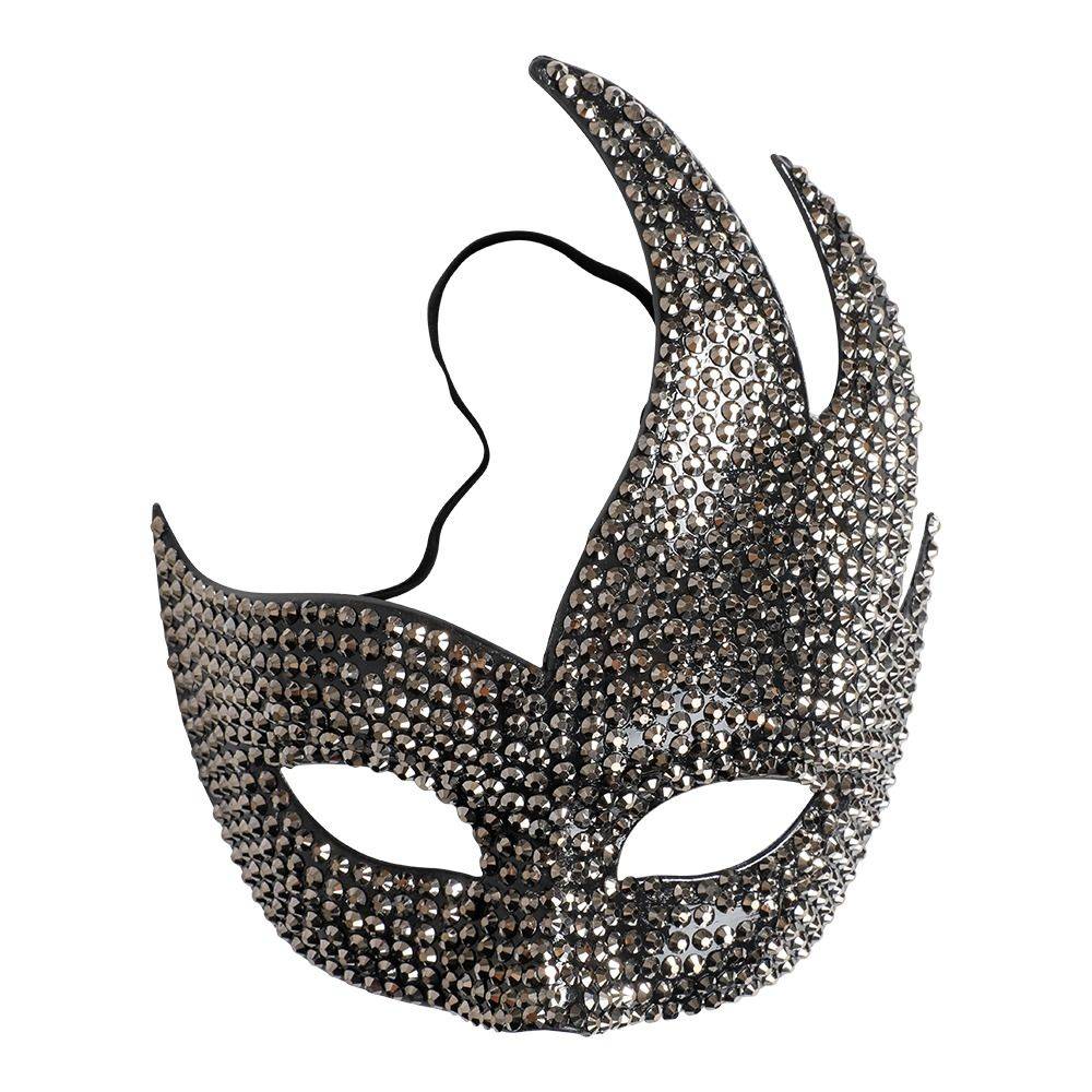 Glitter Maske Sølv