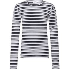 Grunt Dopim Top LS Stl. S/10Y fepojkar - Långärmade T-shirts Från Magasin - Navy Stripe (S/10Y)