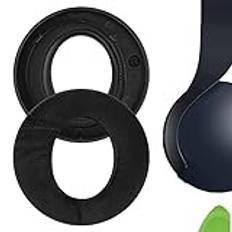 Geekria Comfort Hybrid Velour reserv öronkuddar för Sony PlayStation 5 PULSE 3D PS5 trådlösa hörlurar öronkuddar, headset öronkudde reparationsdelar (svart)