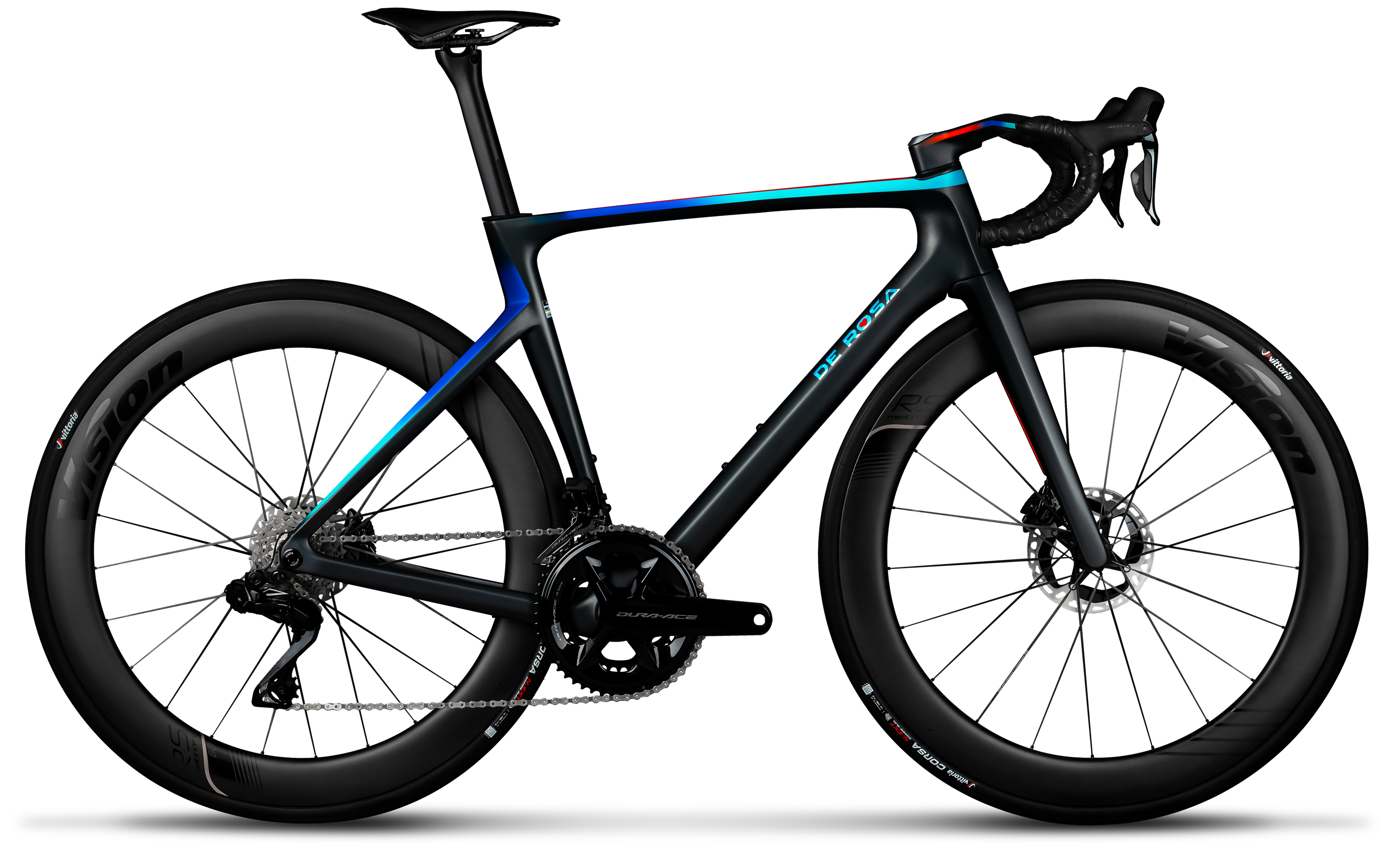 De Rosa Merak | Sram Red E1 + Powermeter | Fulcrum Sharq - Race Black / M/L (55)