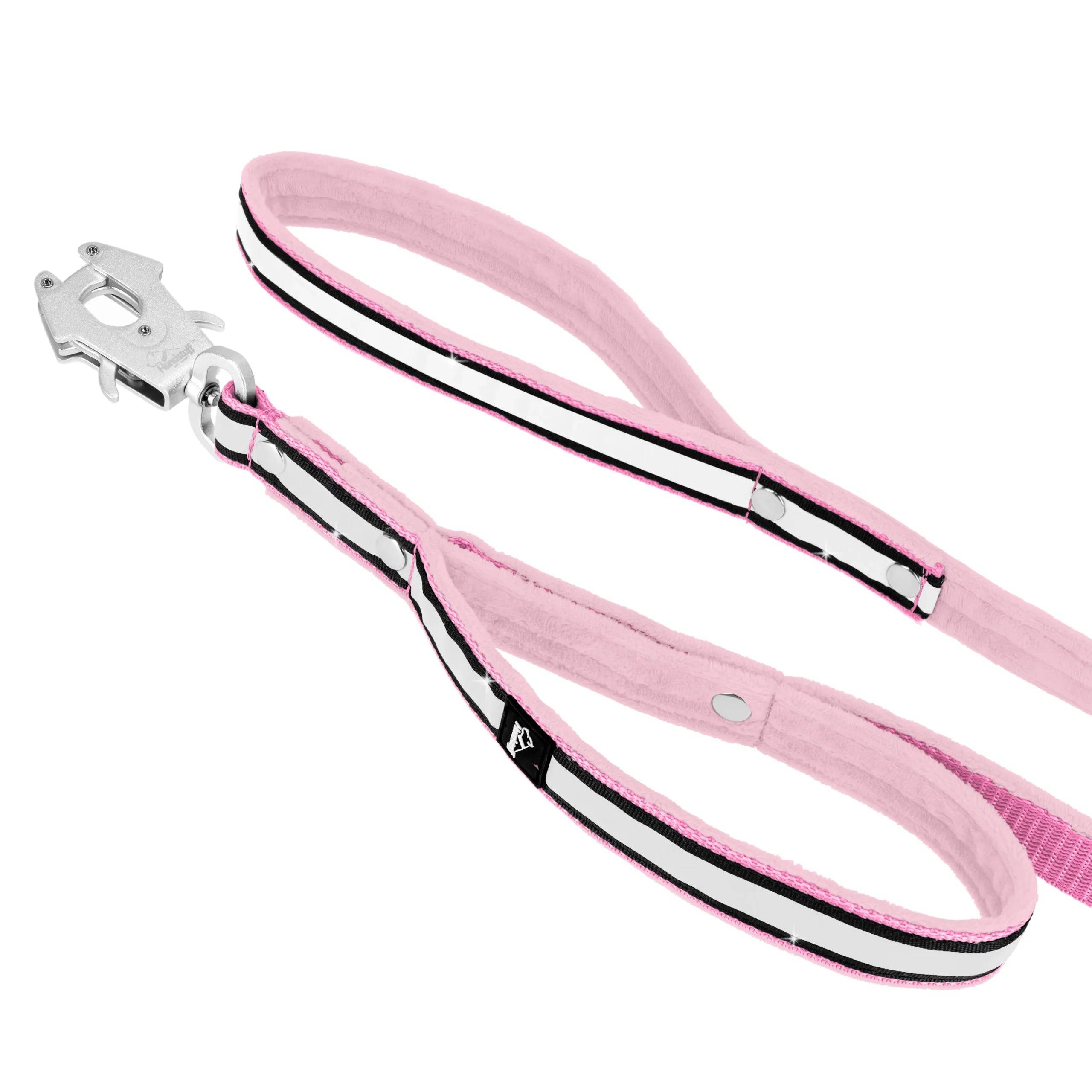 Guard Leash Safe Baby Pink - Väktarkoppel med handtag & reflex - Default Title