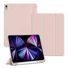 För IPad 10 10:e generationens fodral med pennhållare Smart Cover för IPad Pro 11 2024 Air 6 5 4 3 2 10 9 8 7 Generation Tablet Fodral, Rosa, För iPad 7 8 9 10.2