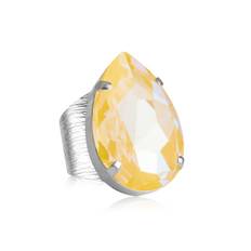 Caroline Svedbom Perfect Drop Ring Rhodium / Sunshine Delite