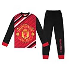 Manchester United FC Official - Lång pyjamas för pojkar - supporterpryl - 7-8 år