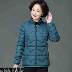 WTEMPO Women's Cotton-padded Clothes Short Thicken Coats Plus Size Winter Jacket Mother's Winter Clothes Padded Jackets Parka Warm XL