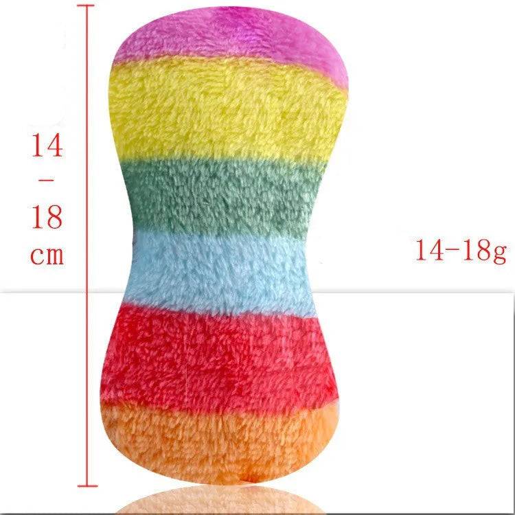 Stuffing-Free Squeaky Dog Toy with Crinkle - Bone