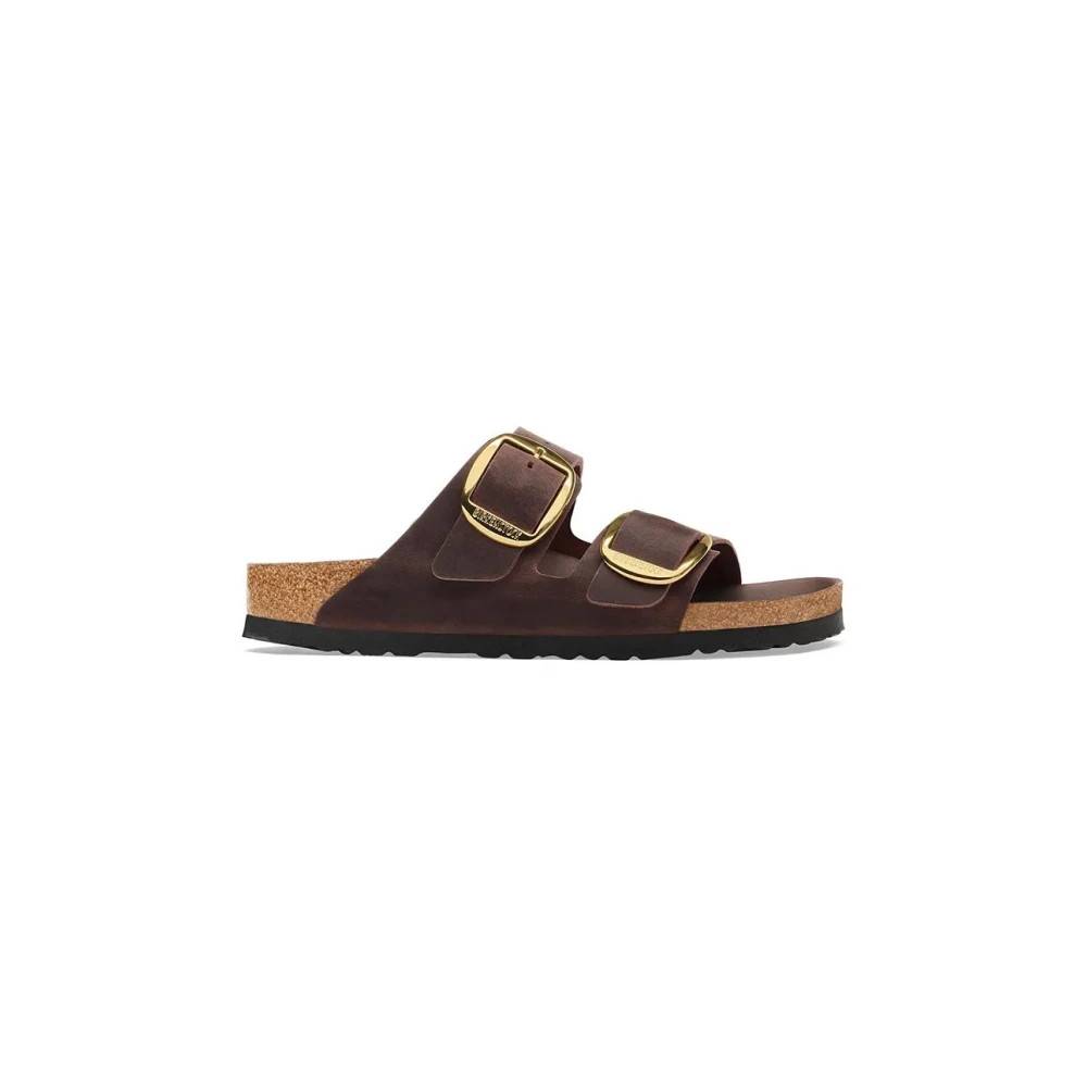 Birkenstock Arizona Big Buckle Oiled Leather - Sko - Dame - Brun - 38 EU - Læder