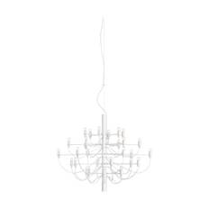 Flos 2097 Sarfatti lysekrone Mat hvid 30 lamper