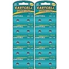 EASTCELL 20 knappceller AG4 SR626SW klockbatteri, 377 batterier SR 626SW V377 1,5 V LR626 engångs