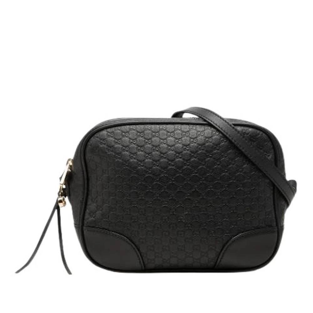 Gucci Vintage Pre-owned Vintage Crossbody Taske - Vintage - Dame - Sort - ONE SIZE - Uld