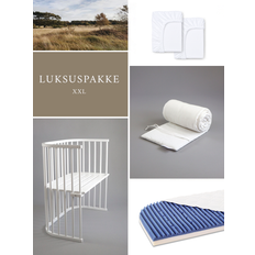 Luksuspakke - Babybay XXL bedside crib - Hvid