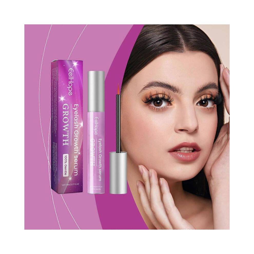 (3pcs) Advanced Eyelash Growth Serum with Natural Formula, 5ml Eyelash Enhancer Lash Serum for Longer Fuller and Thicker Lash