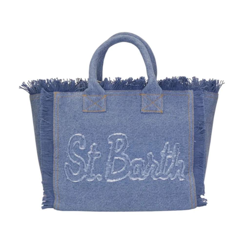 MC2 Saint Barth Vanity Tote Bag - Tasker - Dame - Blå - ONE SIZE - Bomuld