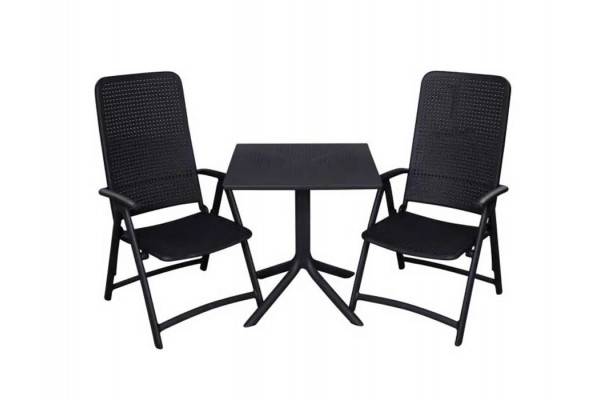 Nardi Clip Darsena Cafesæt 80x80 - Antracit