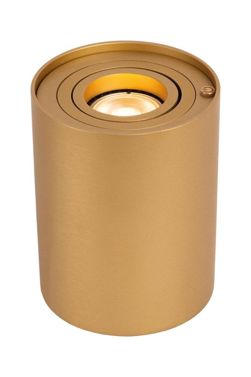 Lucide - Tube 12cm - Bordslampa - Mattguld/mässing
