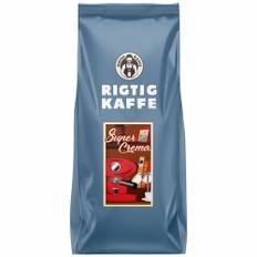 Rigtig Kaffe Super Crema 1kg Hele kaffebønner