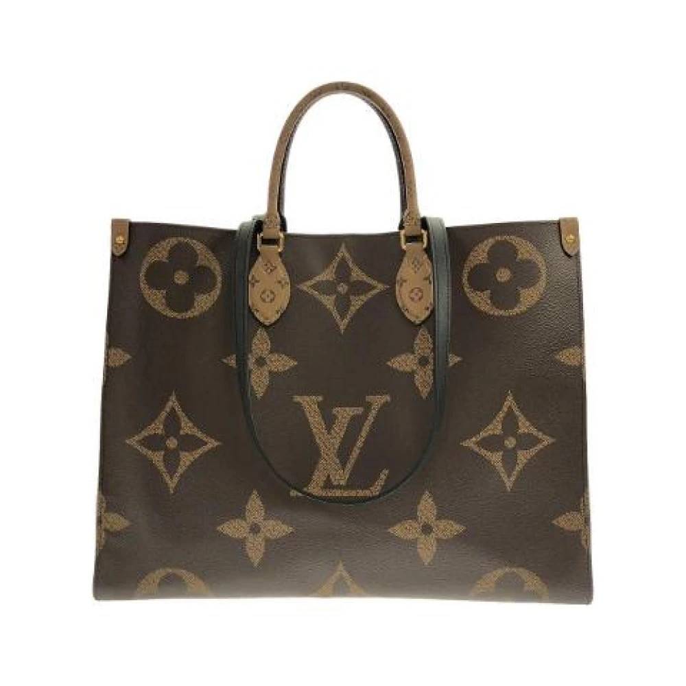 Louis Vuitton Vintage Pre-owned OnTheGo Monogram Giant Tote Bag - Vintage - Dame - Brun - ONE SIZE - Uld
