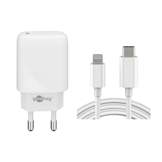 iPhone 13 Hurtig Oplader 20W med 2 meter USB-C Kabel