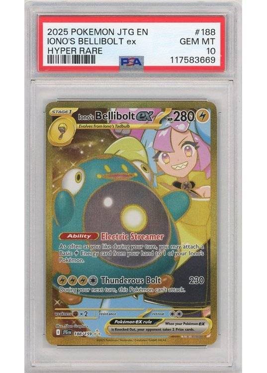 Iono's Bellibolt ex - 188/159 - PSA 10.