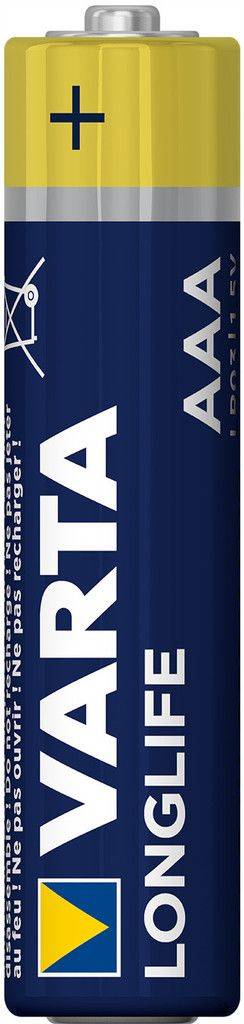 Varta Longlife AAA/LR03 Batteri - 20-pack, 10-pack, 4-pack - 4-pack