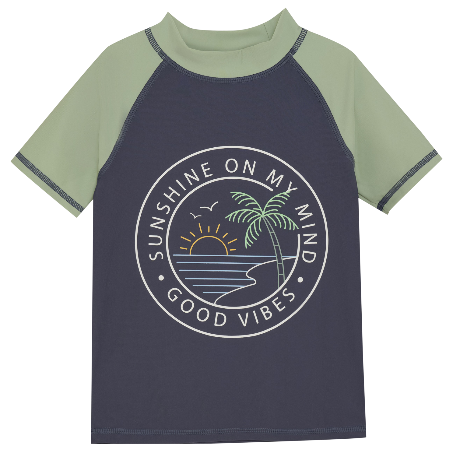 Color Kids Drenge Badebluse UV 50+ - Vintage Indigo - 92