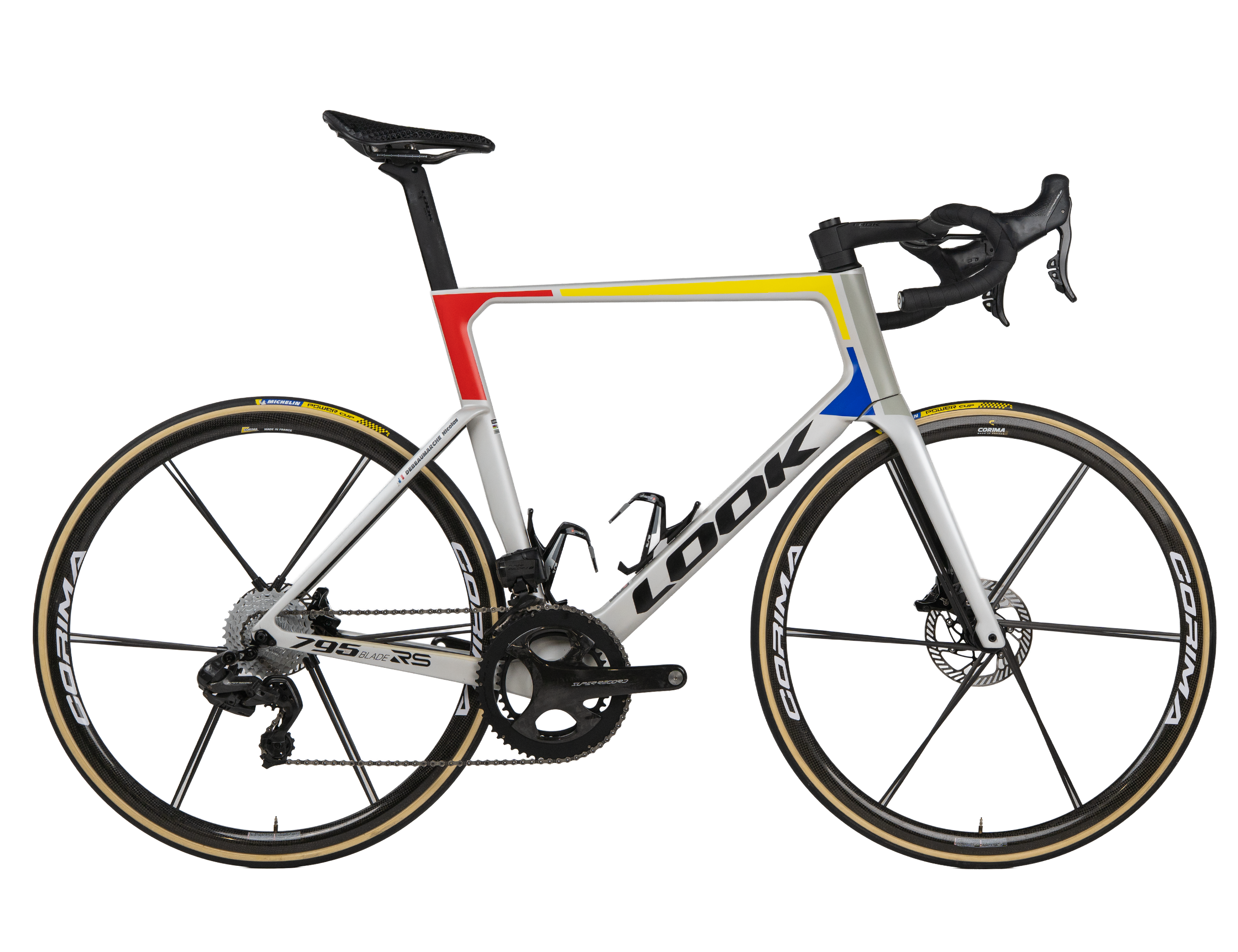 Look 795 Blade RS 2025 Nicolas Debeaumarche size XL Team Cofidis Campagnolo Super Record WRL 2x12sp - Bikeroom / xl / iconic platinum white (xl)