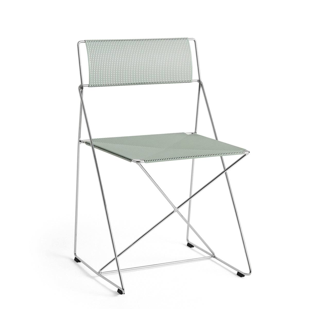 HAY X-Line Chair - Chromed - Pale Linden