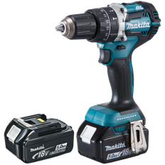 Makita DHP484RTJ 18 V LXT slagboremaskine 2x5.0 Ah batteri og lader