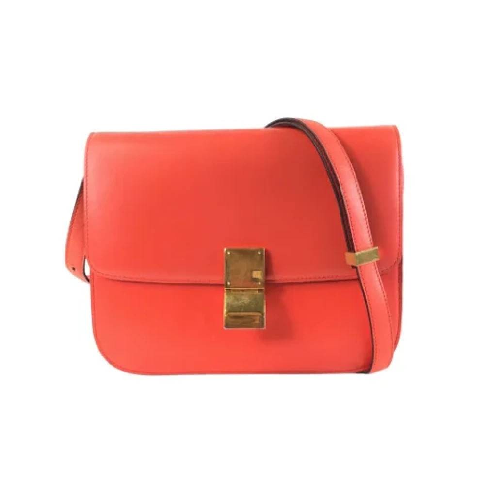 Celine Vintage Pre-owned Laeder celine-tasker - Vintage - Dame - Orange - ONE SIZE - Uld