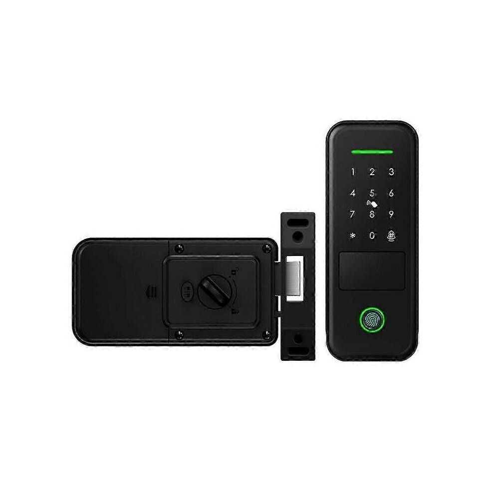 Fingerprint Outdoor Garden Lock Remote TUYA WIFI App Smart Life Code Keyless Smart Door Lock Electric Rim Lock