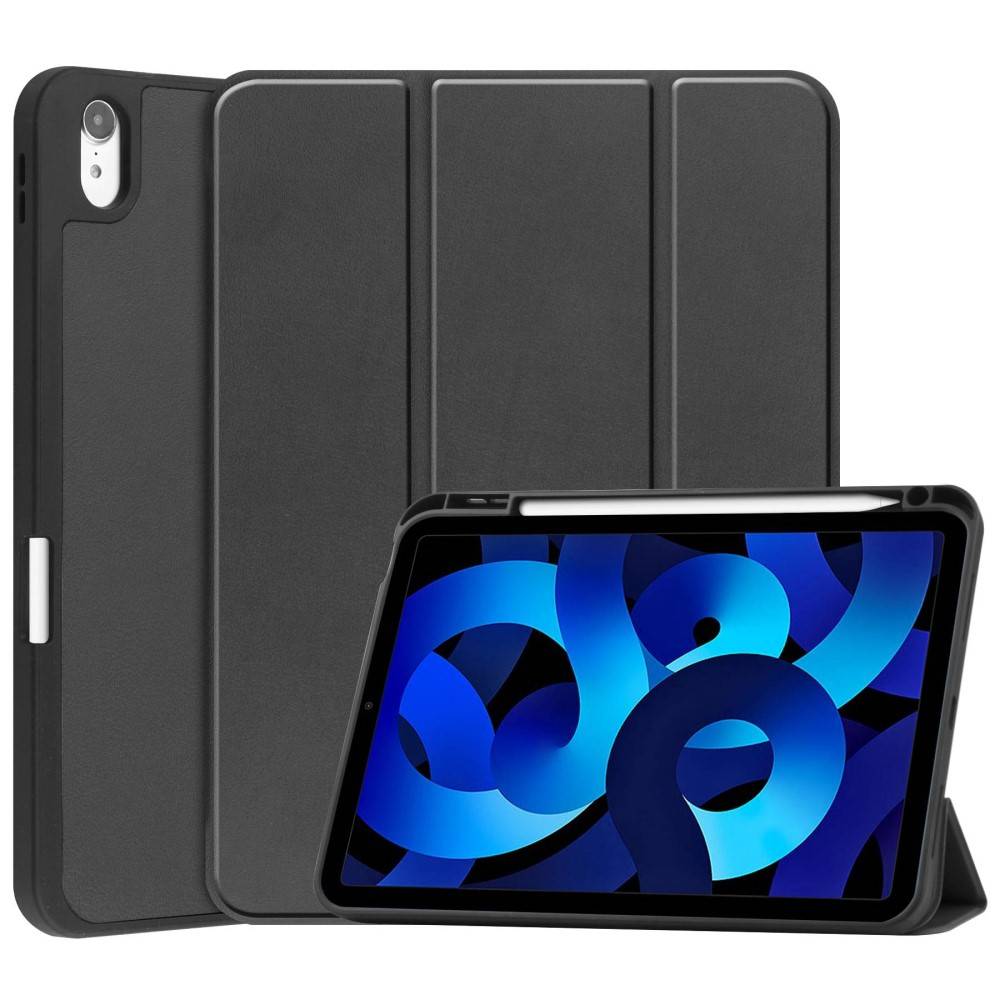 Apple iPad 11 11th Gen (2025) Etui Tri-fold med Pencil-holder Sort