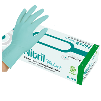 Nitril Engangshandske mint - 100 stk. Medium