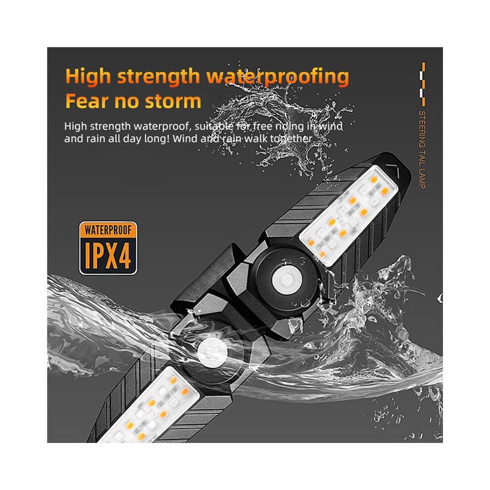 Bicycle Remote Steering Taillight Projection Riding Light Night Riding Light Road Bike Universal Night Warning Light