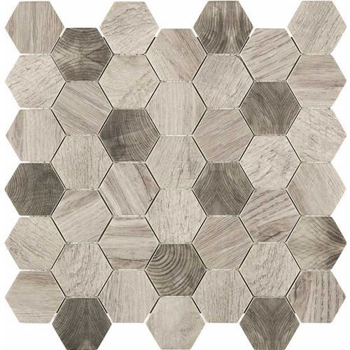 Mosaik Esa Glass Wood Gray