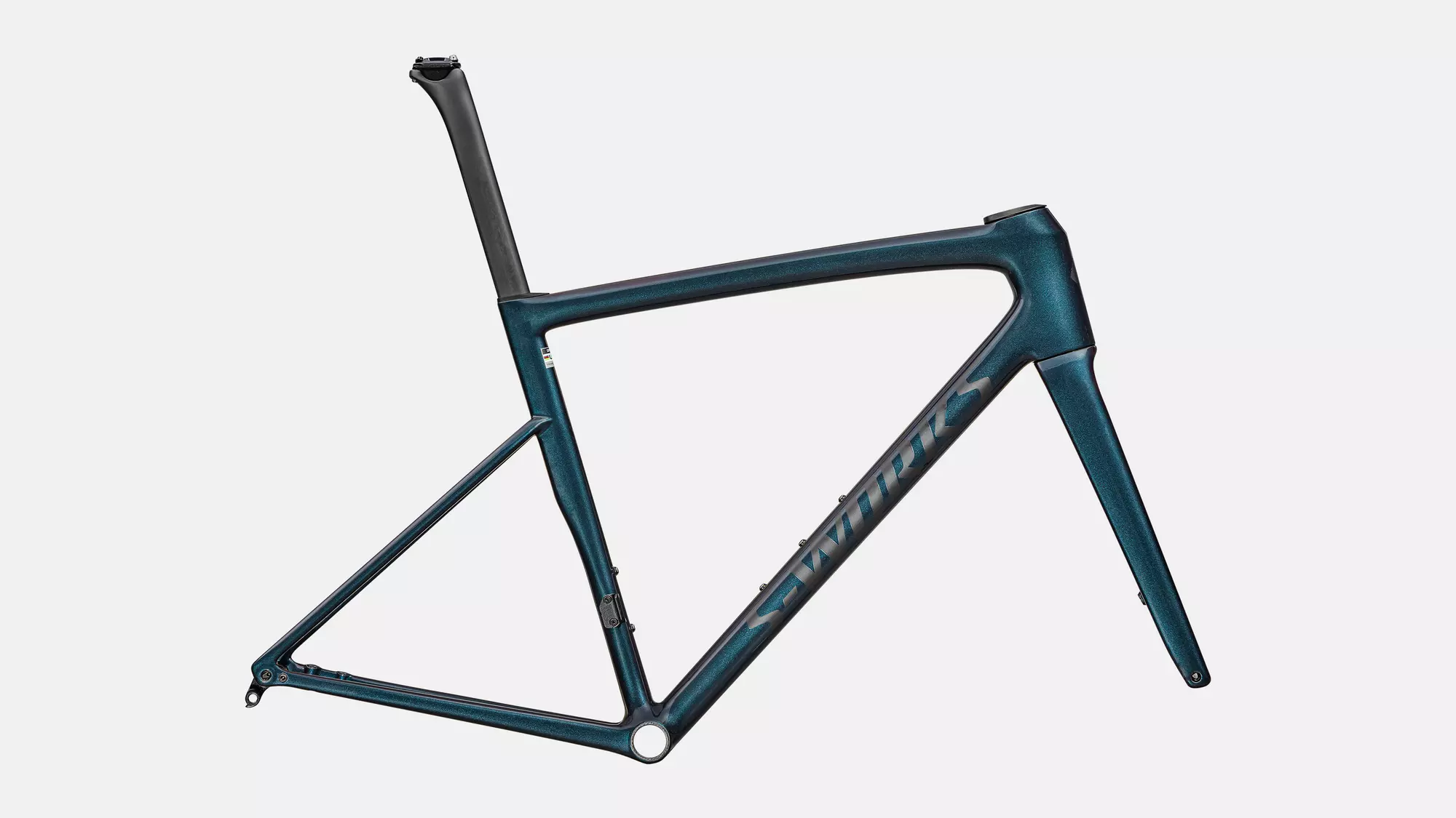 Specialized S-Works Tarmac SL8 Frameset 2025 - 140 / 44 / Gloss Red To Black Pearl Over Deep Lake Metallic / Satin Metallic Obsidian