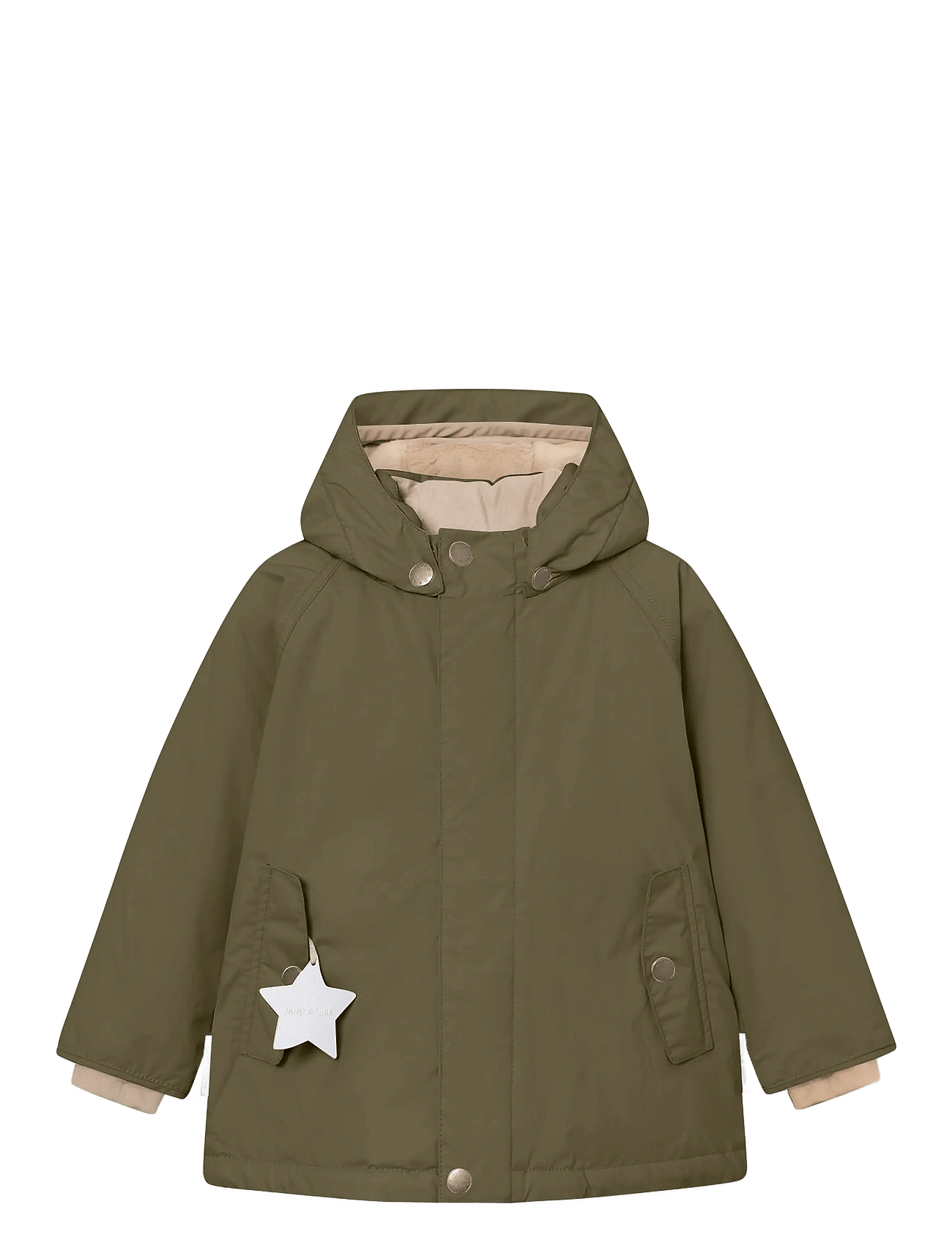 MINI A TURE Matwally Fleece Lined Winter Jacket. Grs | Khaki green | 128