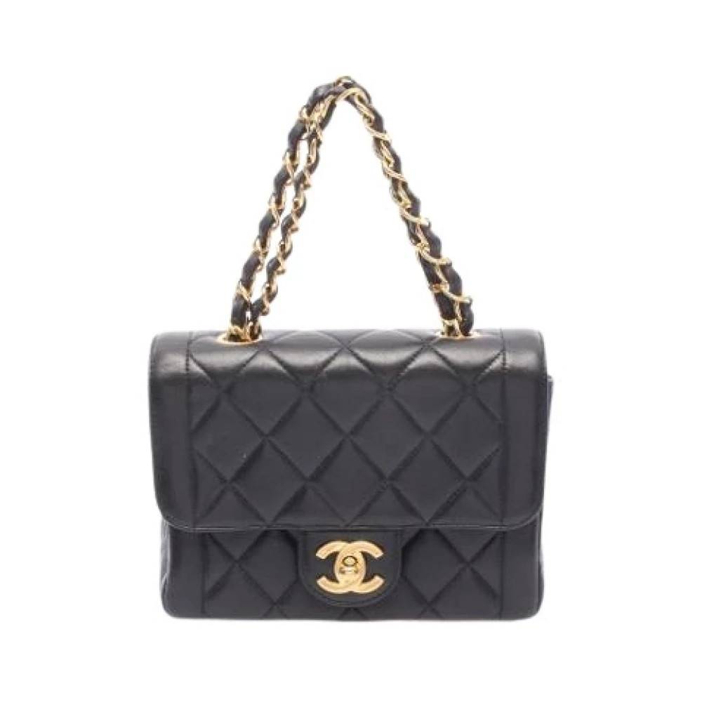 Chanel Vintage Pre-owned Matelasse Håndtaske - Vintage - Dame - Sort - ONE SIZE - Uld