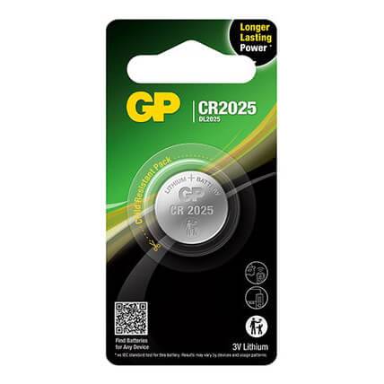 GP Lithium Coin Cell CR2025 1-pack