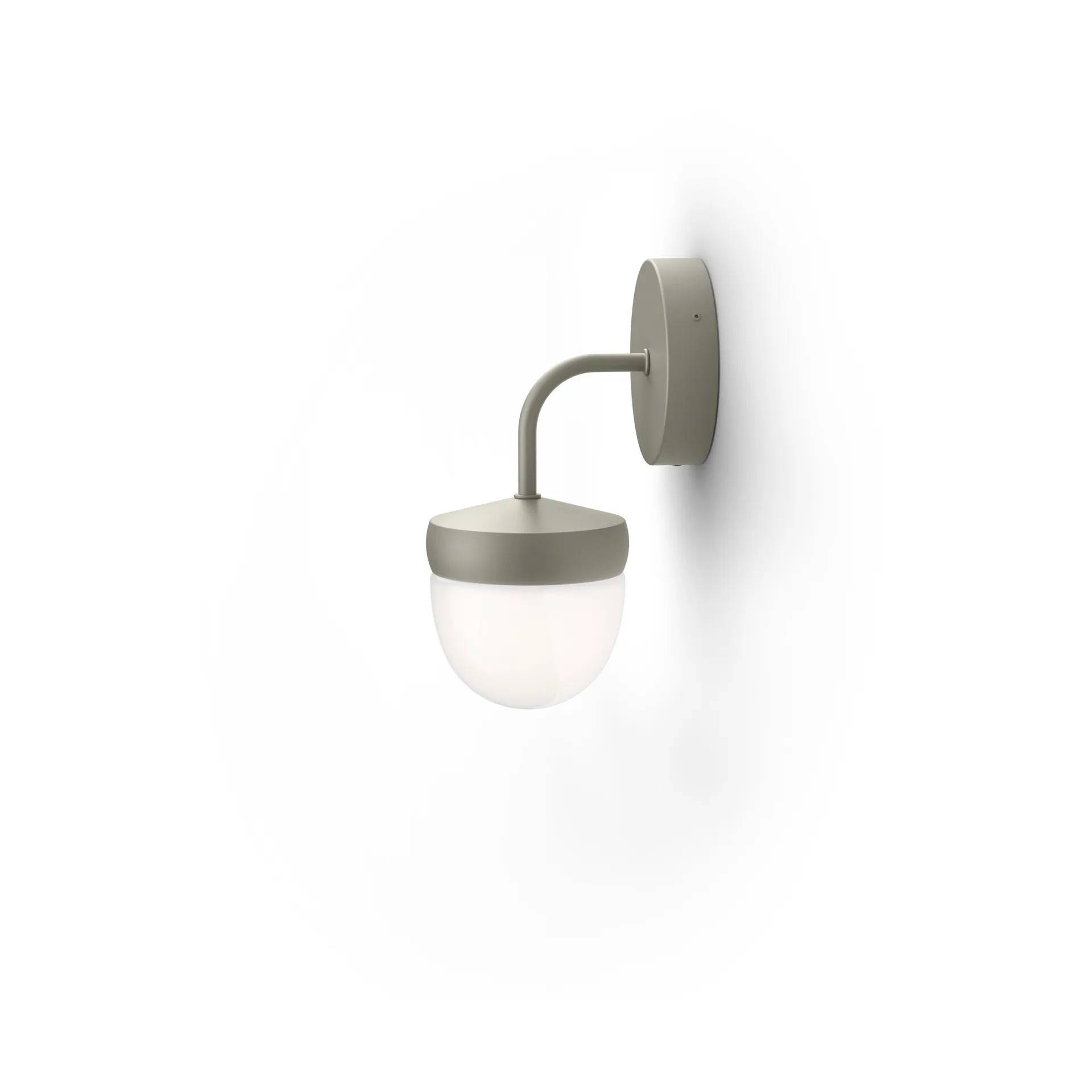 Noon Pan vägglampa frostad 10 cm Grå