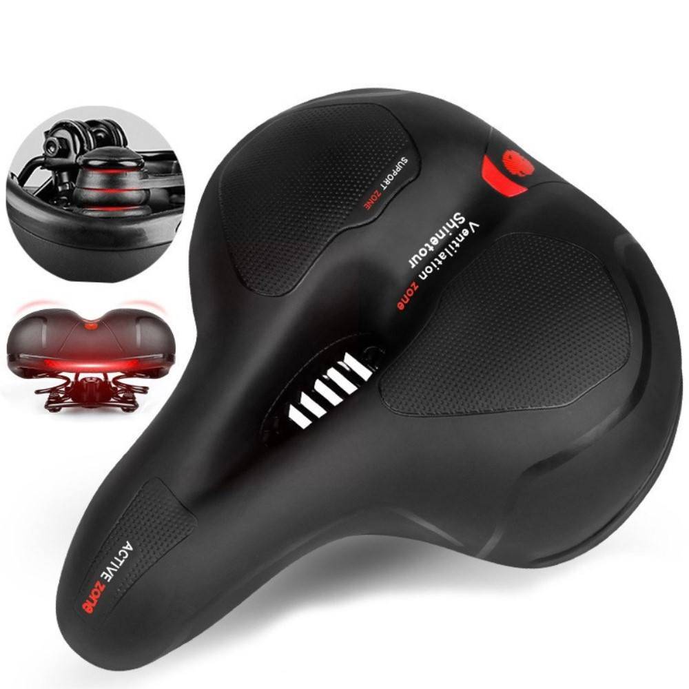 Active ergonomisk cykelsadel - Vattentät - Air-Flow - Röd