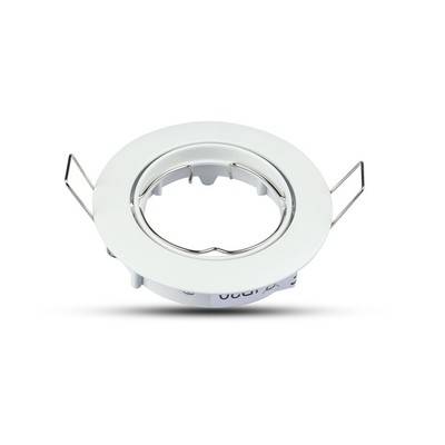MR16 eller GU10 Downlight-kit - Utan ljuskälla, vit, hål: Ø7,4 cm, mått: Ø8,2 cm - Fatning : MR16