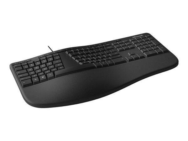 Ergonomic Keyboard - För företag - tangentbord - USB - svart