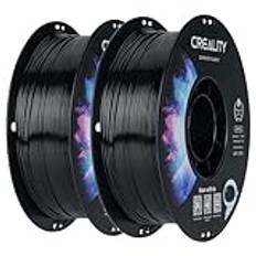 Creality CR-PETG PLA-filament, för 3D-skrivare, 1,75 mm, utmärkt hårdhet, hög noggrannhet, luktfritt, giftfritt, fuktbeständigt, för 3D-skrivare, 2 kg, svart