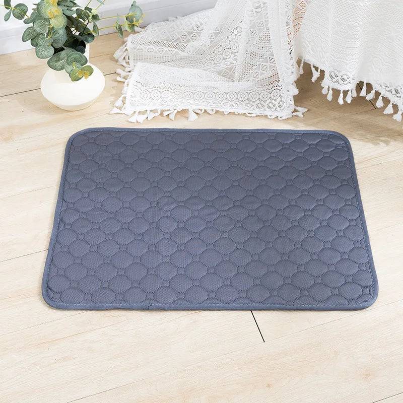 Washable Reusable Dog Pee Pad — Anti-Slip Puppy Training Mat for Home & Car - Grey / XL-100x70cm (XL-100x70cm)