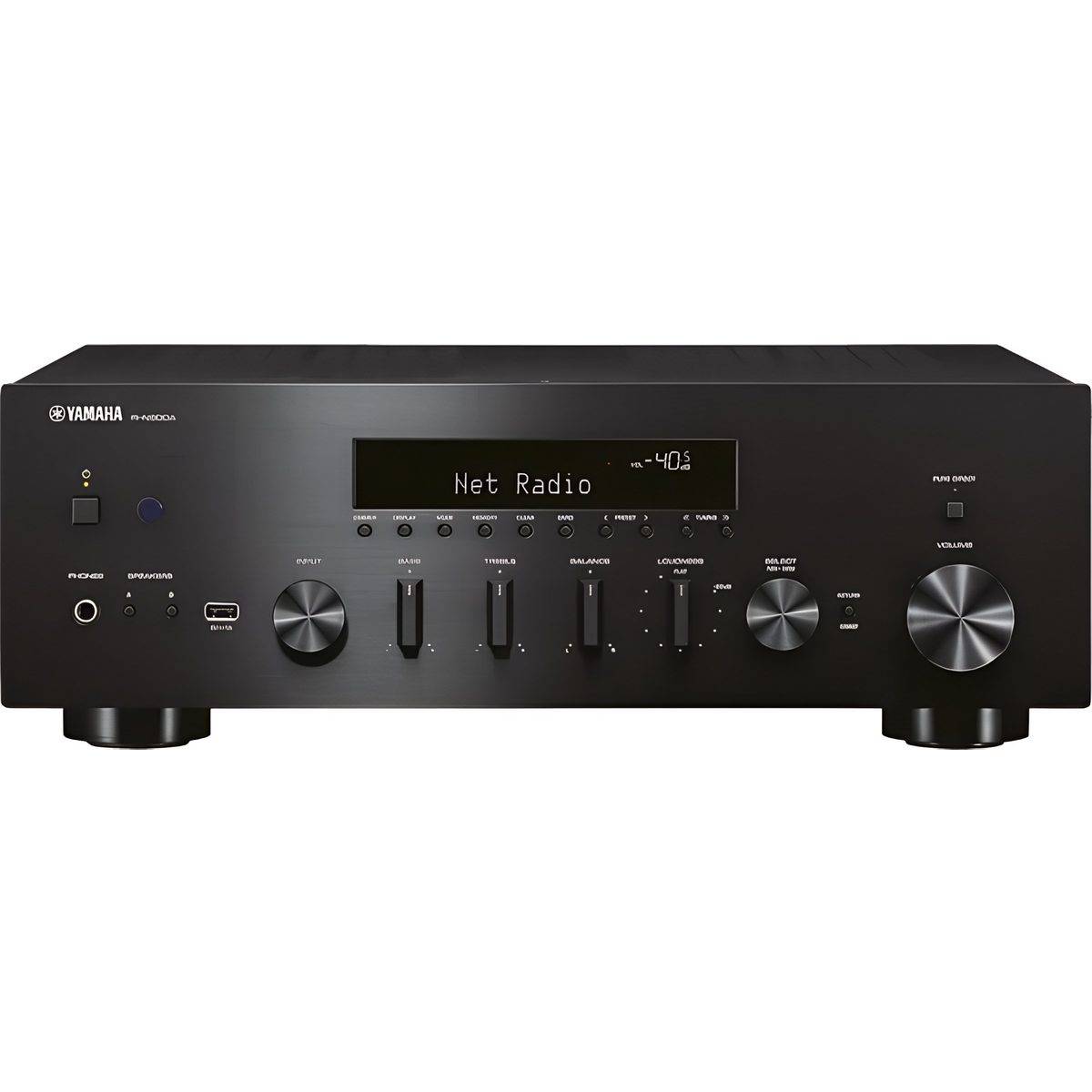 Yamaha R-N600A svart - Stereo integrerad transistorförstärkare, Spotify, Amazon Music