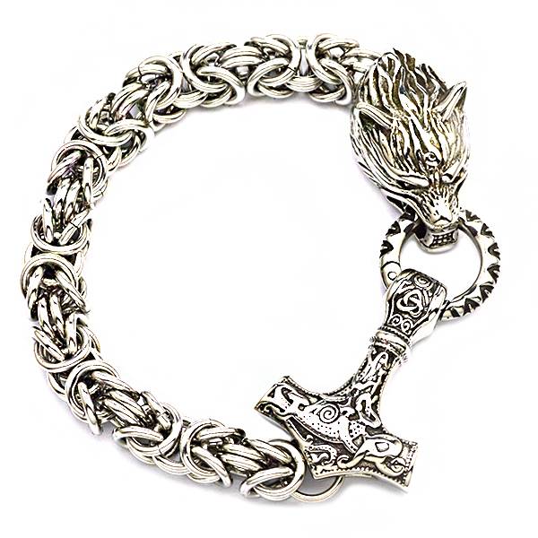 Kejsarlänk Thors Hammare Armband Unisex. ( 250x9x9mm)