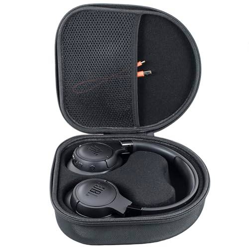 YIIWAY Hårt resefodral kompatibelt med JBL Tune 510BT 520BT 720BT 660NC 670NC 760NC 770NC / JBL Live 660NC 670NC 770NC trådlösa hörlurar, endast fodral – svart YC80015