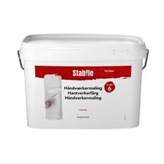 Håndværkermaling glans 6 hvid 9 liter - Stabile