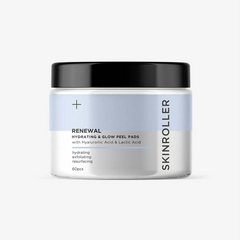 Hydrating & Glow Peel Pads - Återfuktande peel pads från Skinroller, 60 stycken, parfymfri, för alla hudtyper